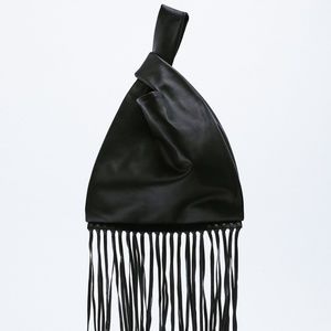 Zara Fringed Leather Handbag